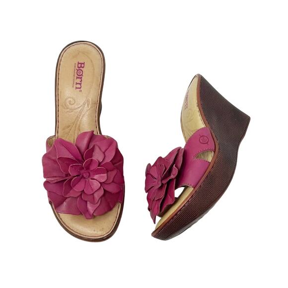 Born Pink Wedge Sandals - Picture 12 of 12